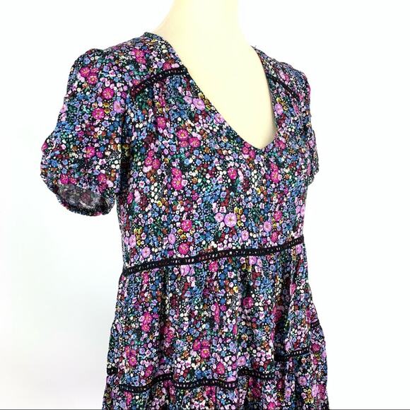 Wild Fable Ebony Floral Short Dress Size Small NWT - Picture 4 of 8